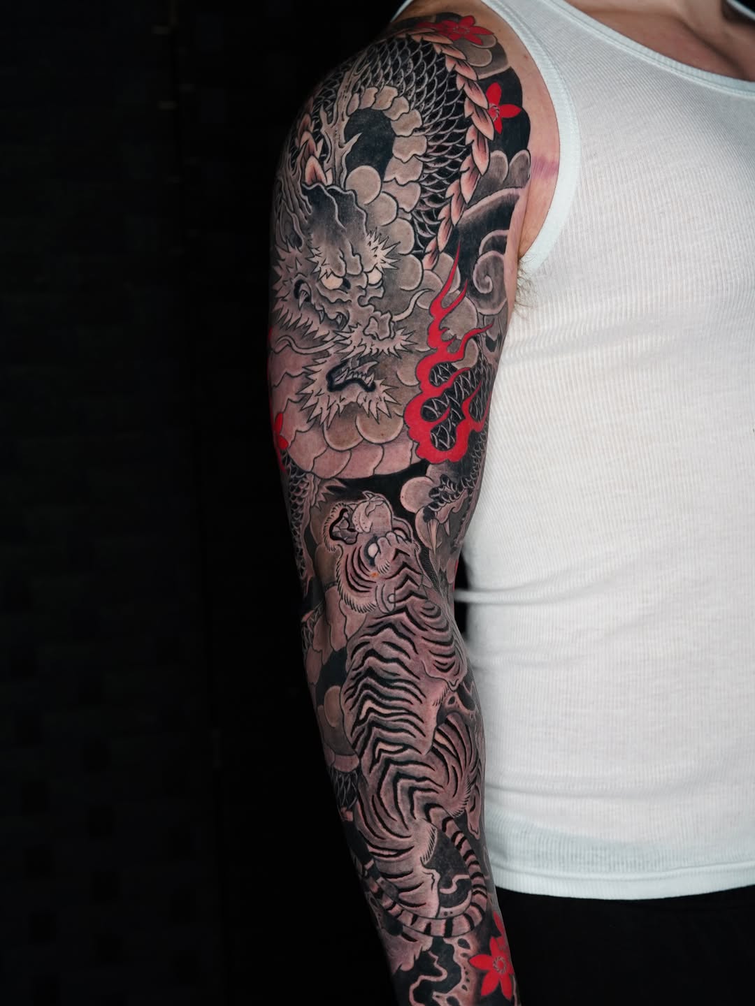 Tattoo by @bonifay_tattoo — japanese_irezumi, black_and_grey
