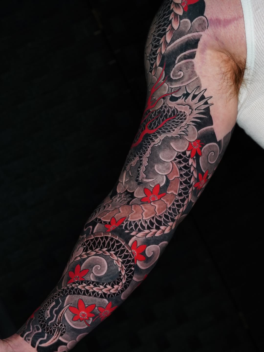 Tattoo by @bonifay_tattoo — japanese_irezumi, black_and_grey