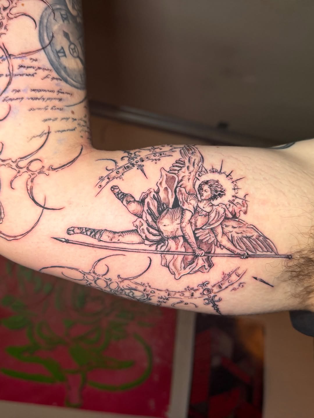 Tattoo by @quinstattoos — black_and_grey