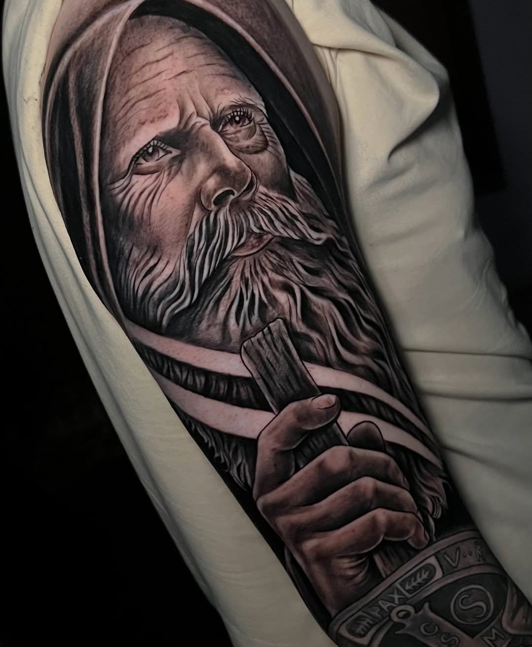 Tattoo by @eduardo_godinatattoo — realism, black_and_grey