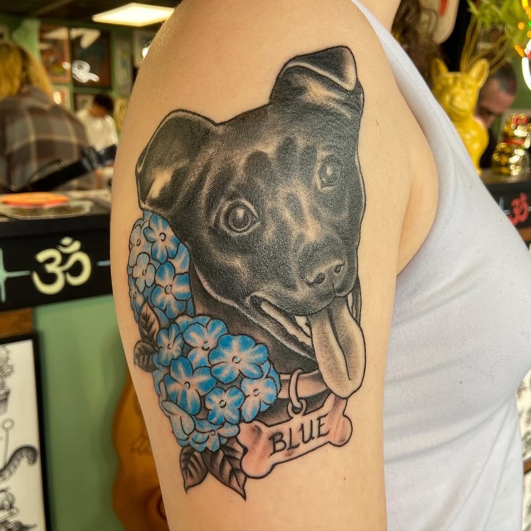 Tattoo by @electriclucy — realism, black_and_grey