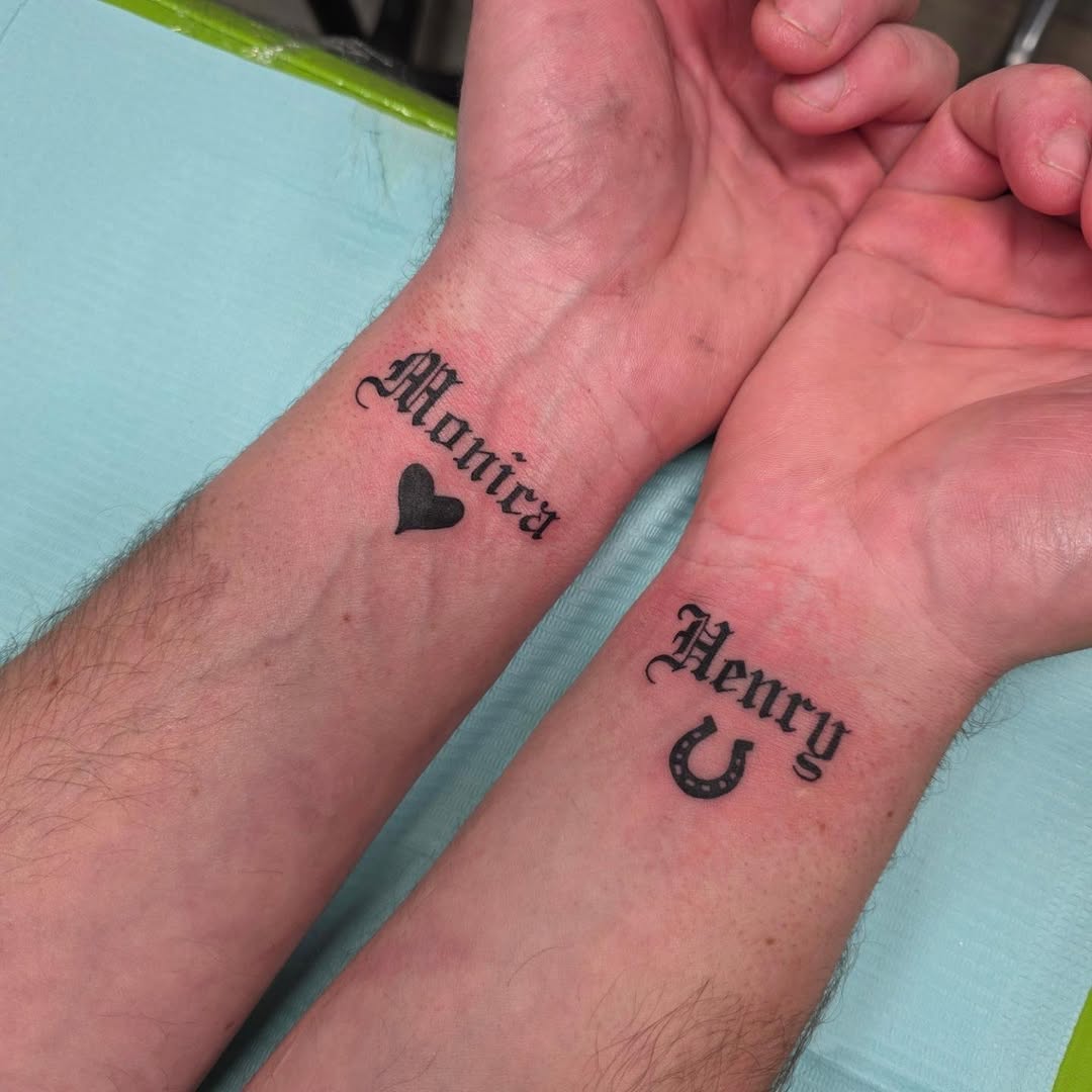 Tattoo by @psychoberry_tattoos — lettering_script, blackwork