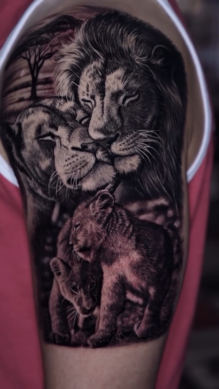 Tattoo by @davidxtattoos — realism, black_and_grey