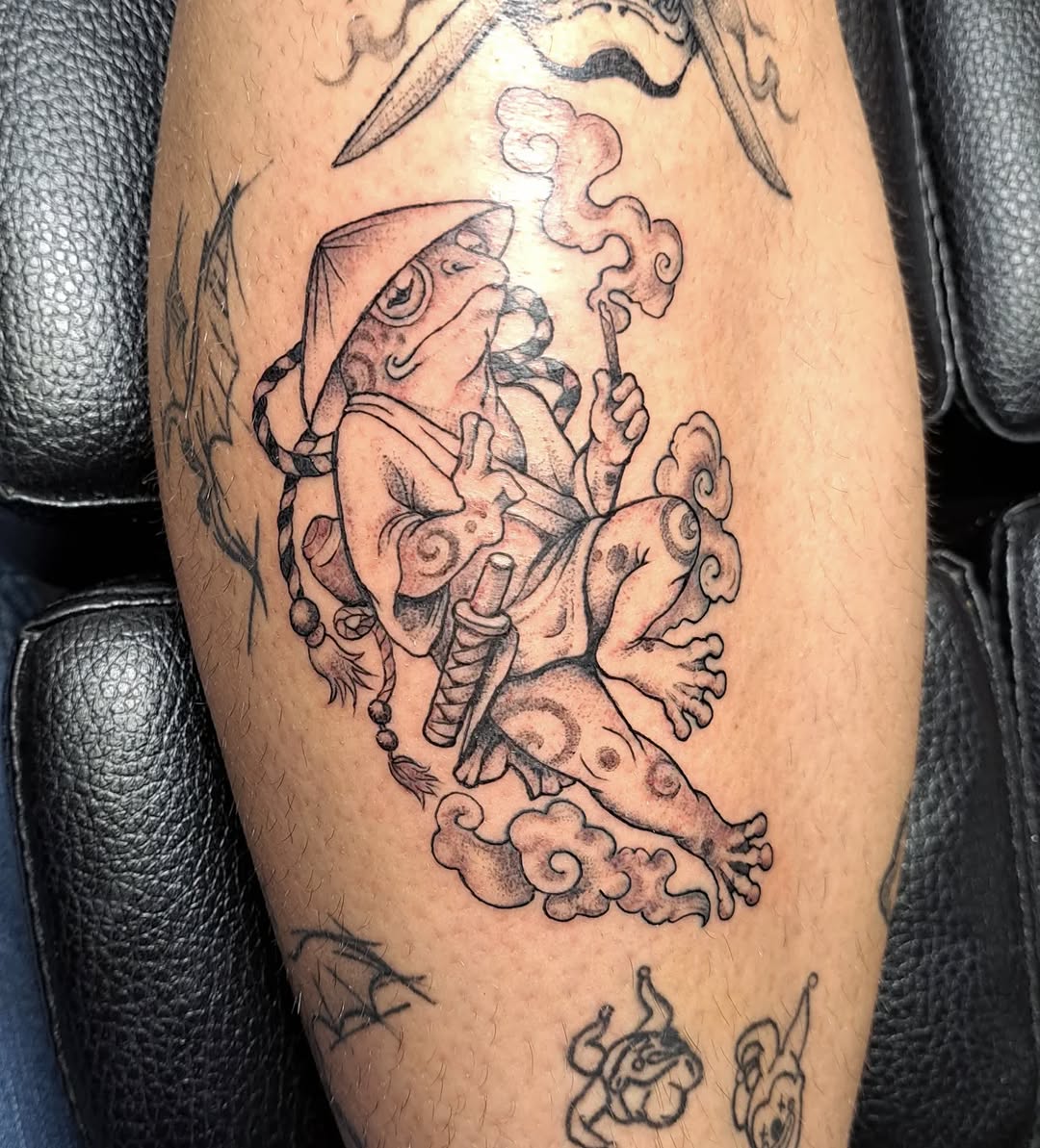Tattoo by @_zzzava — japanese_irezumi, black_and_grey