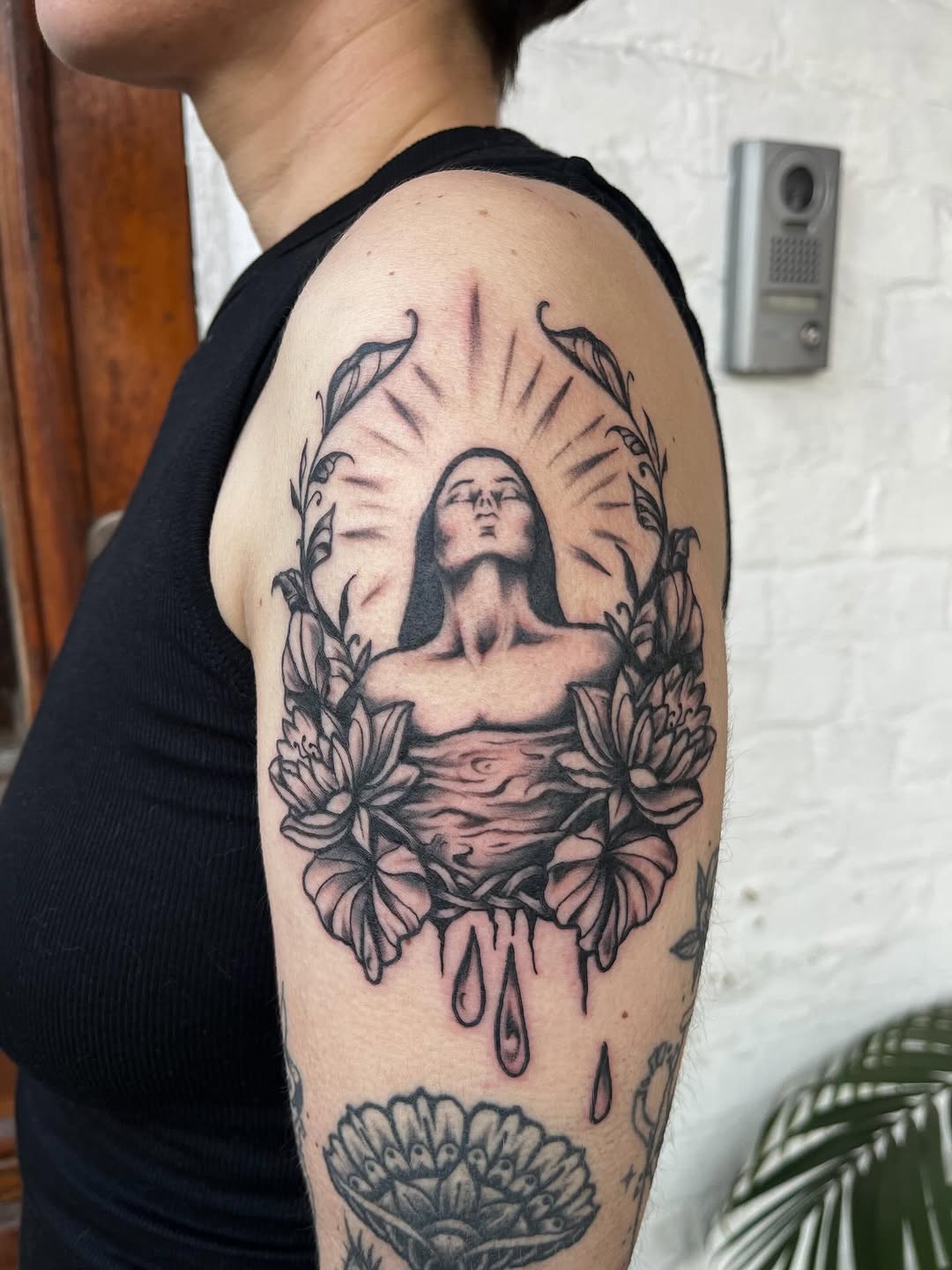 Tattoo by @dreamychristatts β black_and_grey, illustrative