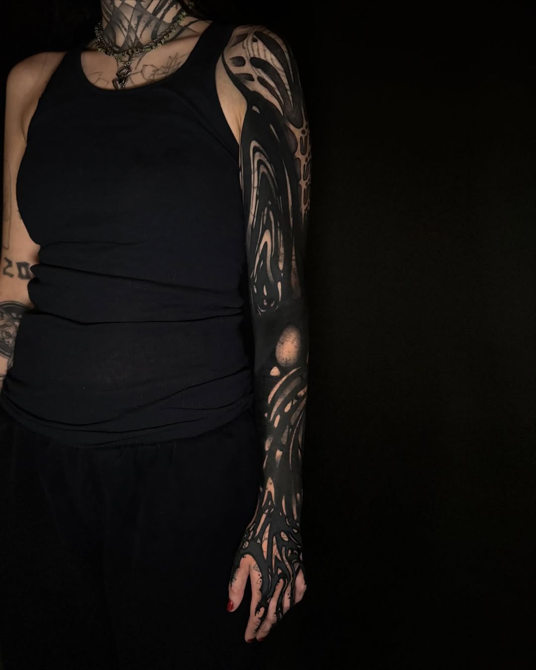 Tattoo by @orb_ink — blackwork, illustrative