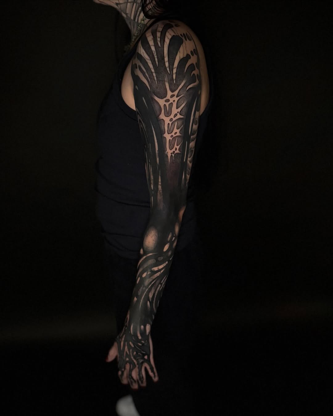 Tattoo by @orb_ink — blackwork, illustrative