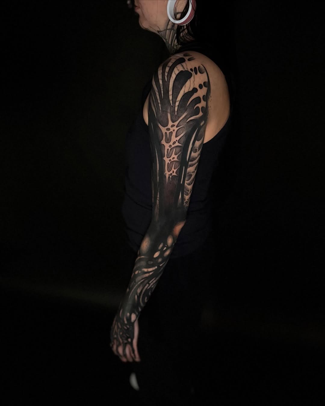 Tattoo by @orb_ink — blackwork, illustrative