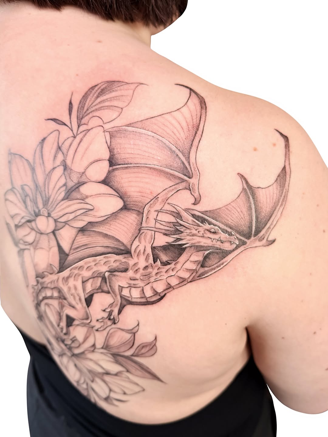 Tattoo by @fionnatattoo β realism, black_and_grey