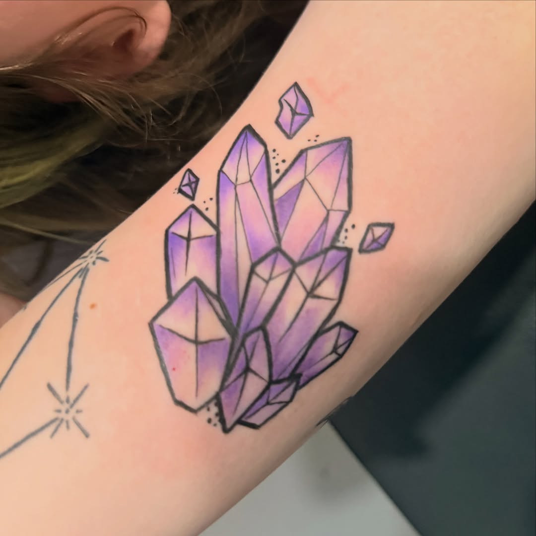 Tattoo by @scottys_ink315 — geometric, dotwork