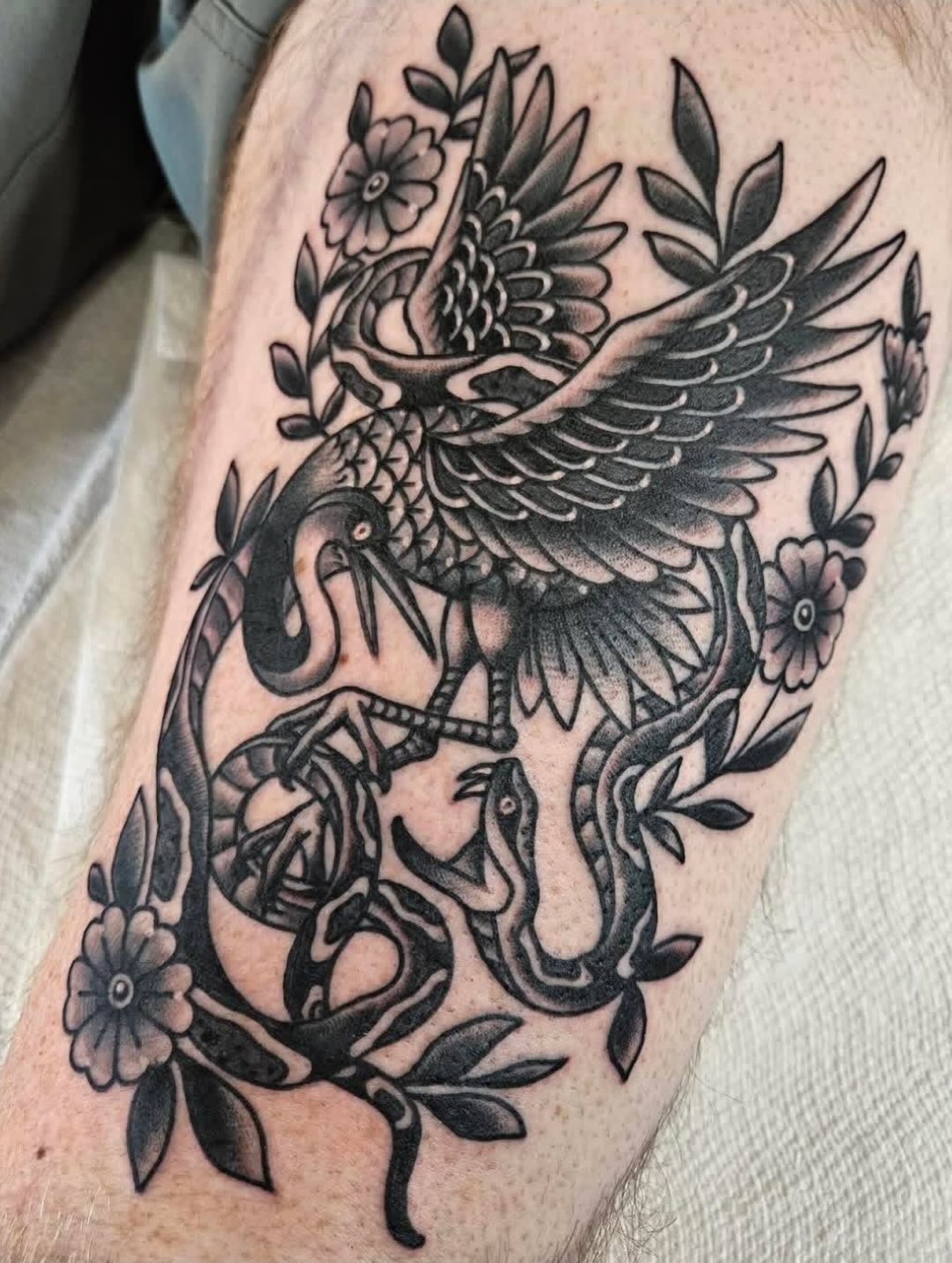 Tattoo by @owenmillertattoo — american_traditional, black_and_grey