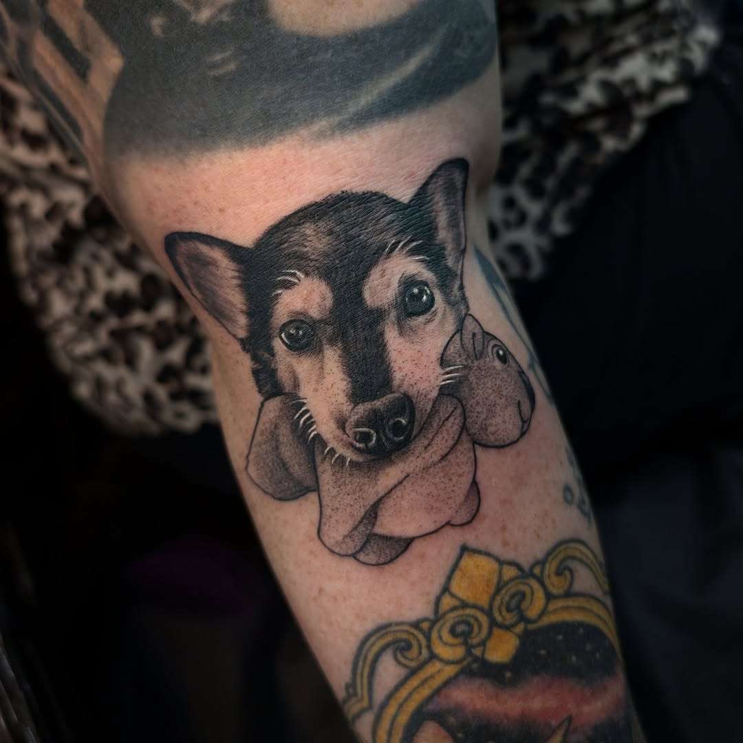 Tattoo by @reymarcable β realism, black_and_grey