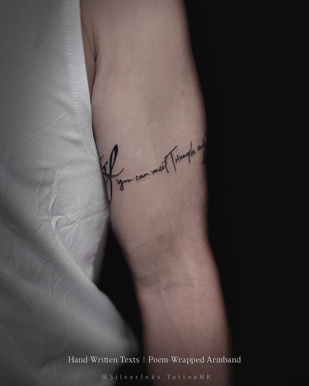 Tattoo by @silverinks.tattoohk — lettering_script, fine_line