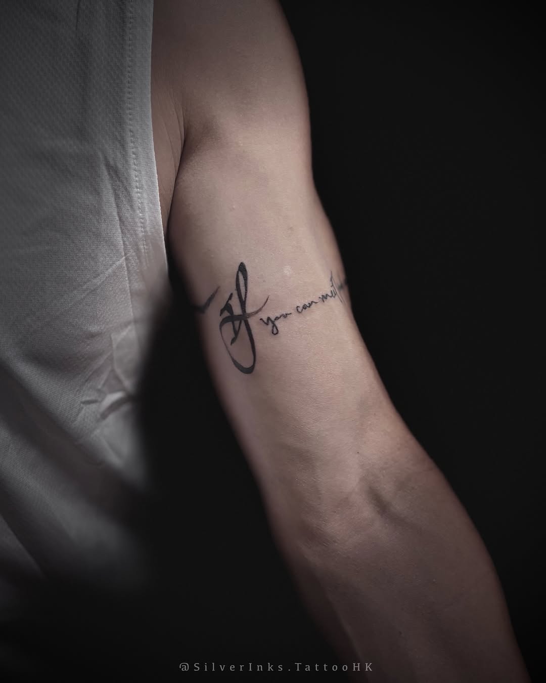 Tattoo by @silverinks.tattoohk — lettering_script, fine_line