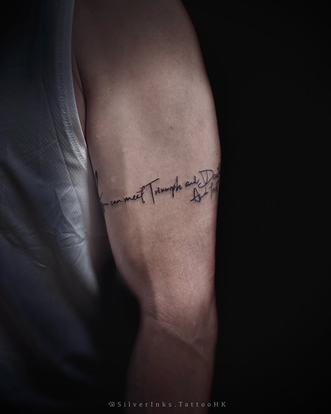 Tattoo by @silverinks.tattoohk — lettering_script, fine_line