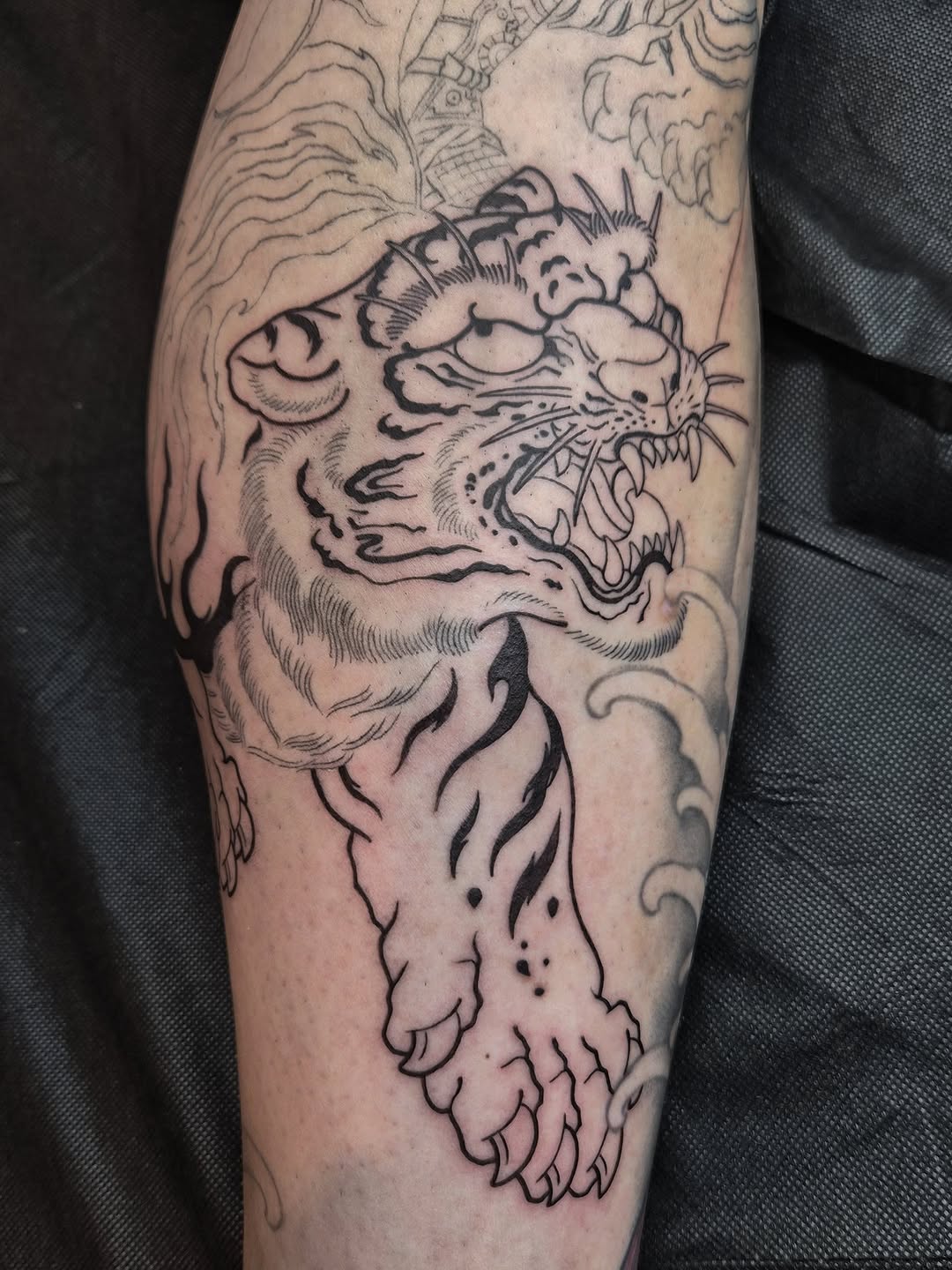 Tattoo by @zamix_traditional — japanese_irezumi, blackwork