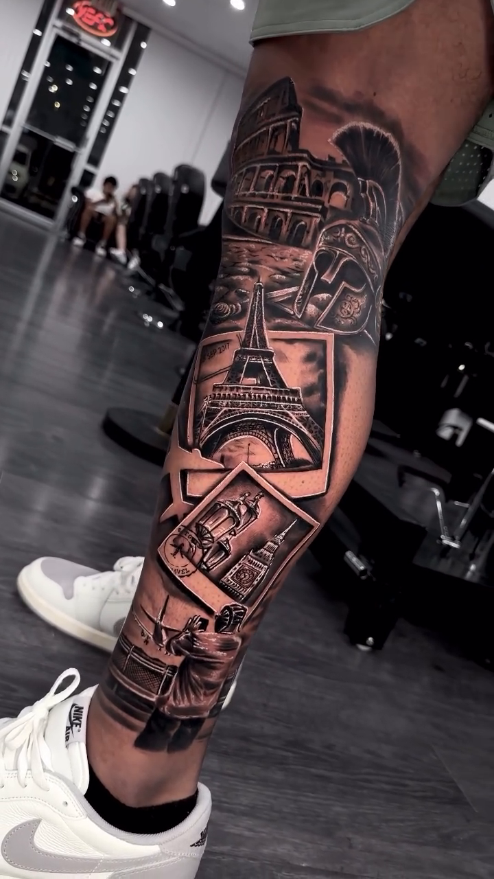 Tattoo by @inkblessed.tattoo β realism, black_and_grey