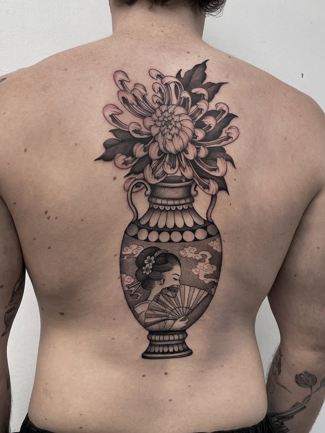 Tattoo by @bradtattoos_ — japanese_irezumi, black_and_grey