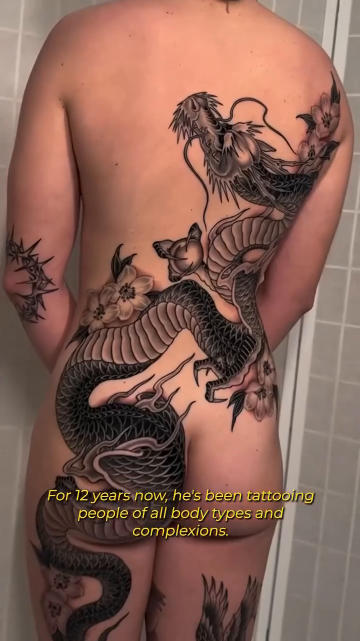 Tattoo by @henrytattoos — japanese_irezumi, black_and_grey