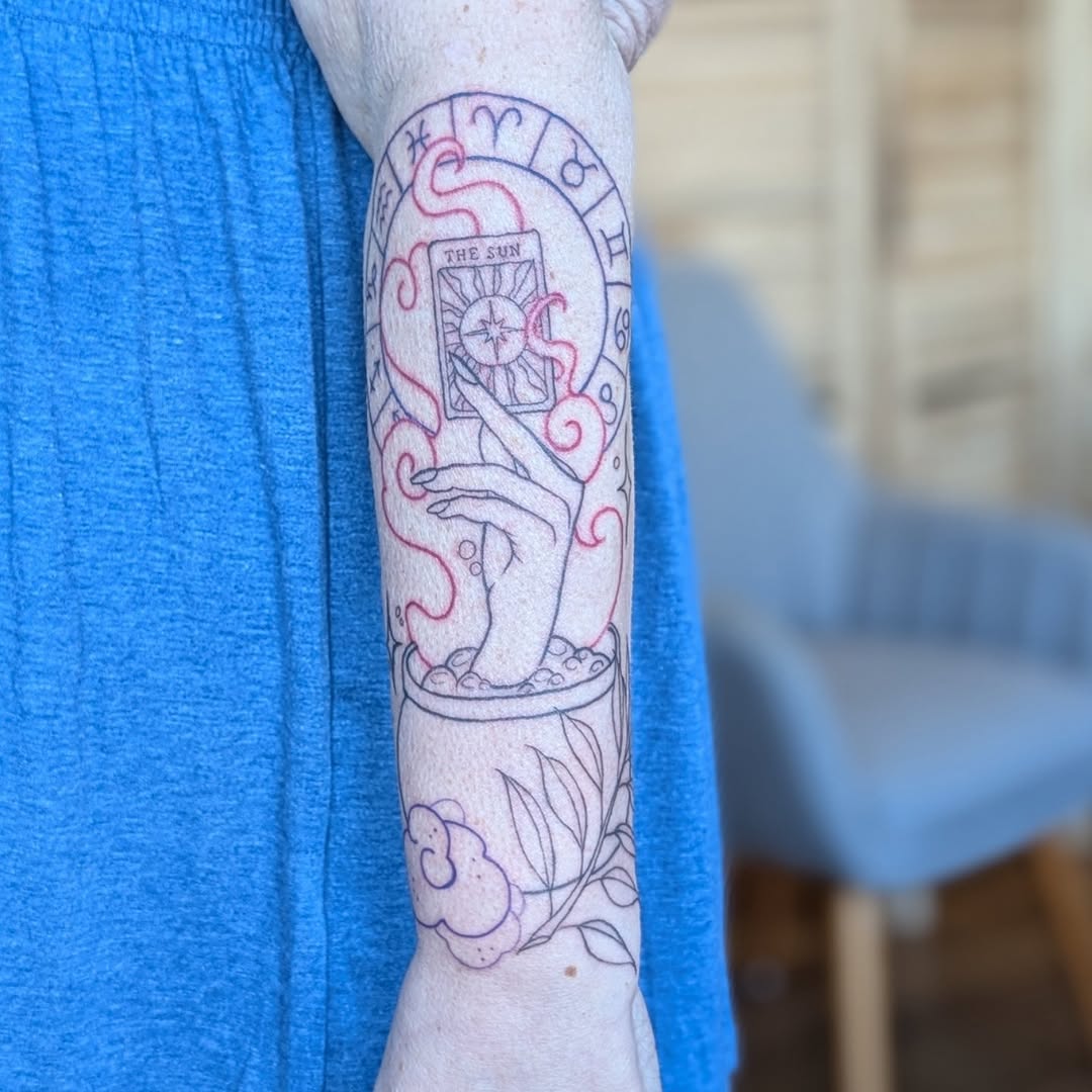 Tattoo by @randi.ink — fine_line, ornamental