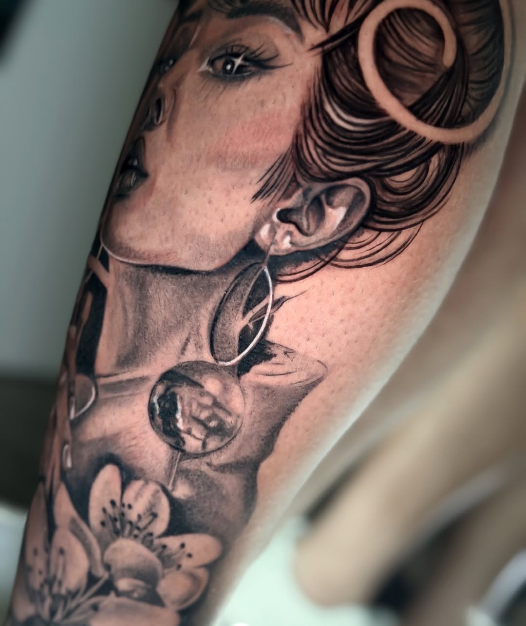 Tattoo by @melii.tatt — black_and_grey, realism