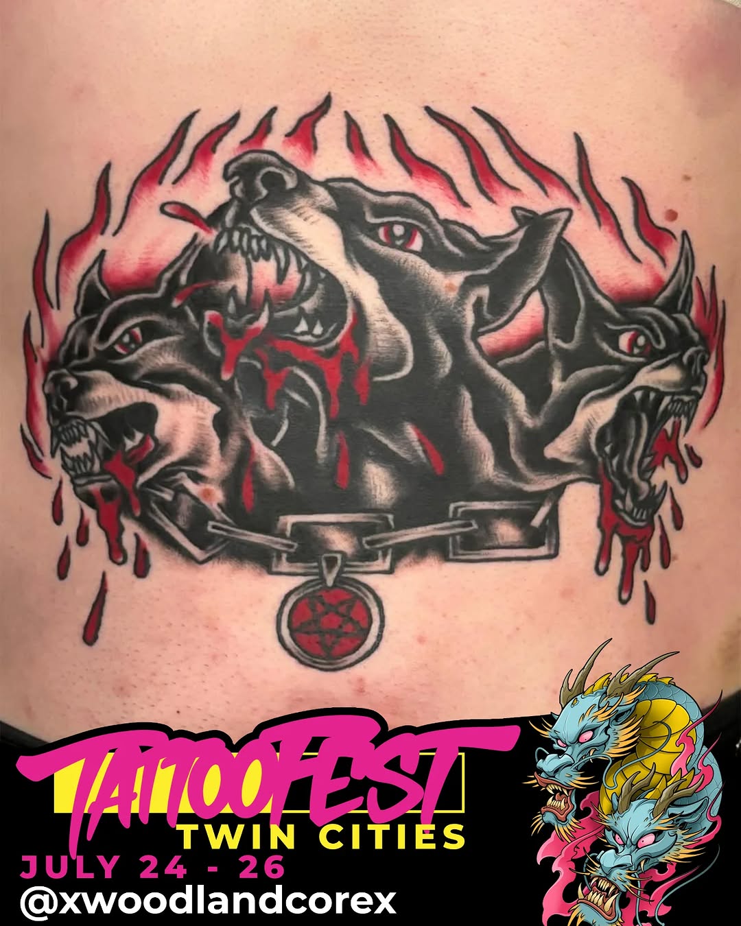 Tattoo by @xwoodlandcorex — american_traditional, blackwork