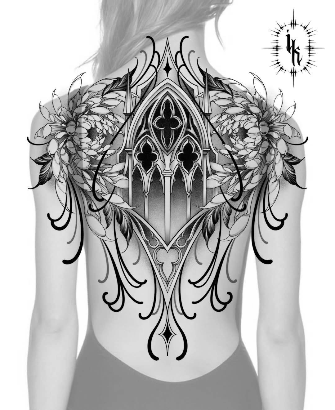 Tattoo by @ivy.k.tattoos โ blackwork