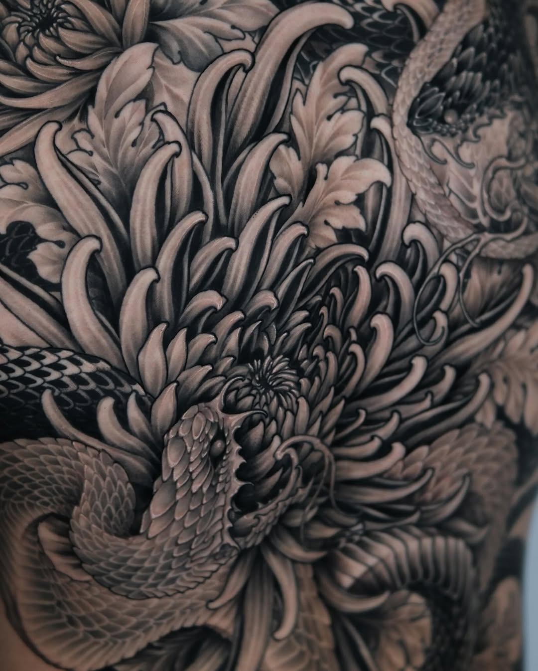 Tattoo by @eugenetattoo — japanese_irezumi, black_and_grey