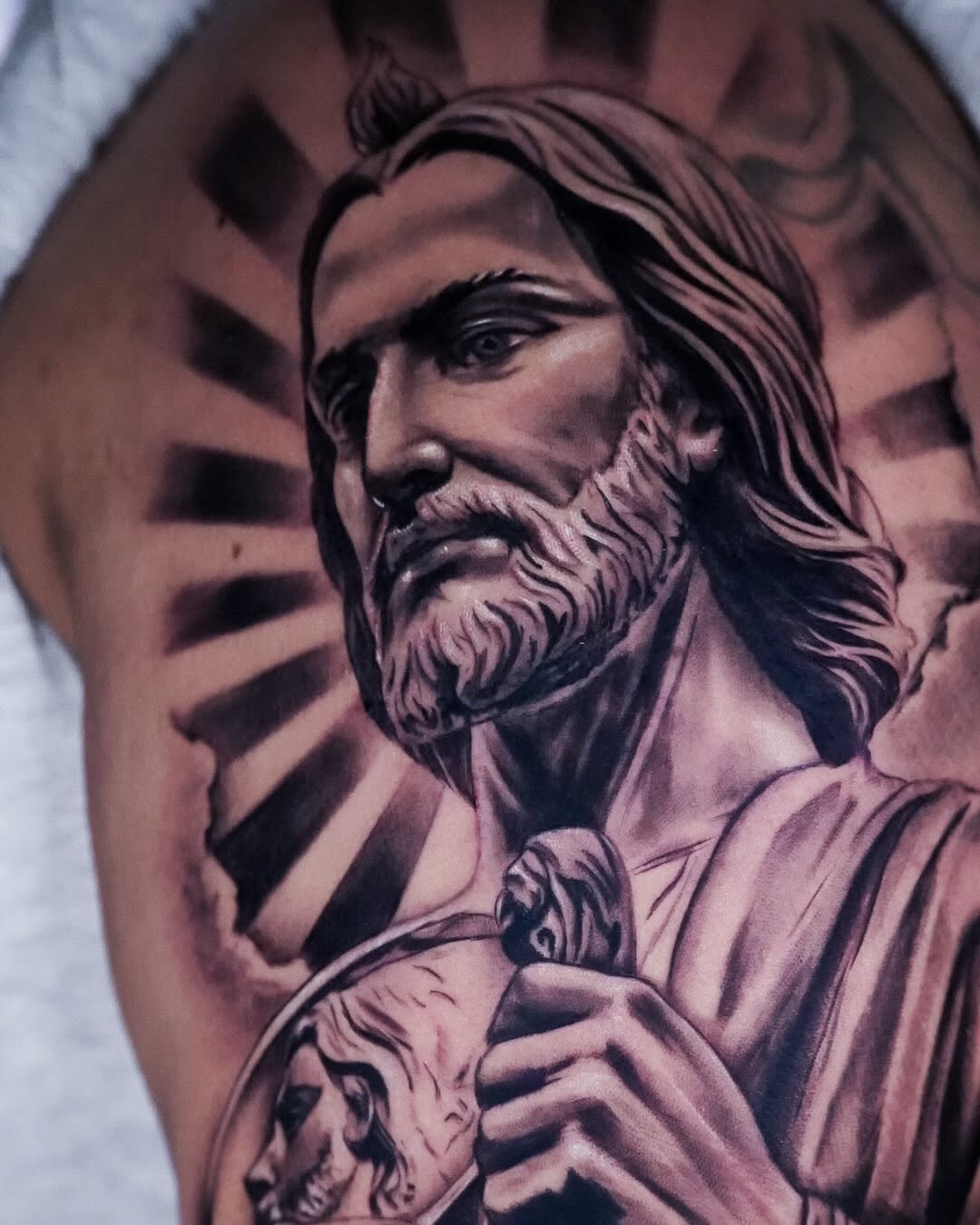 Tattoo by @nonametattoolv — realism, black_and_grey