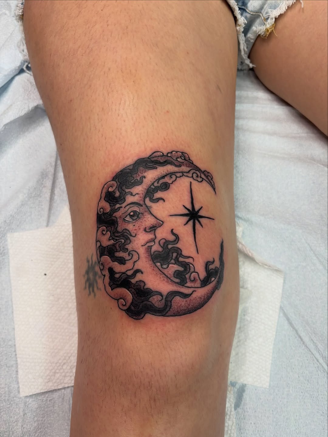 Tattoo by @blkndrose — black_and_grey, ornamental