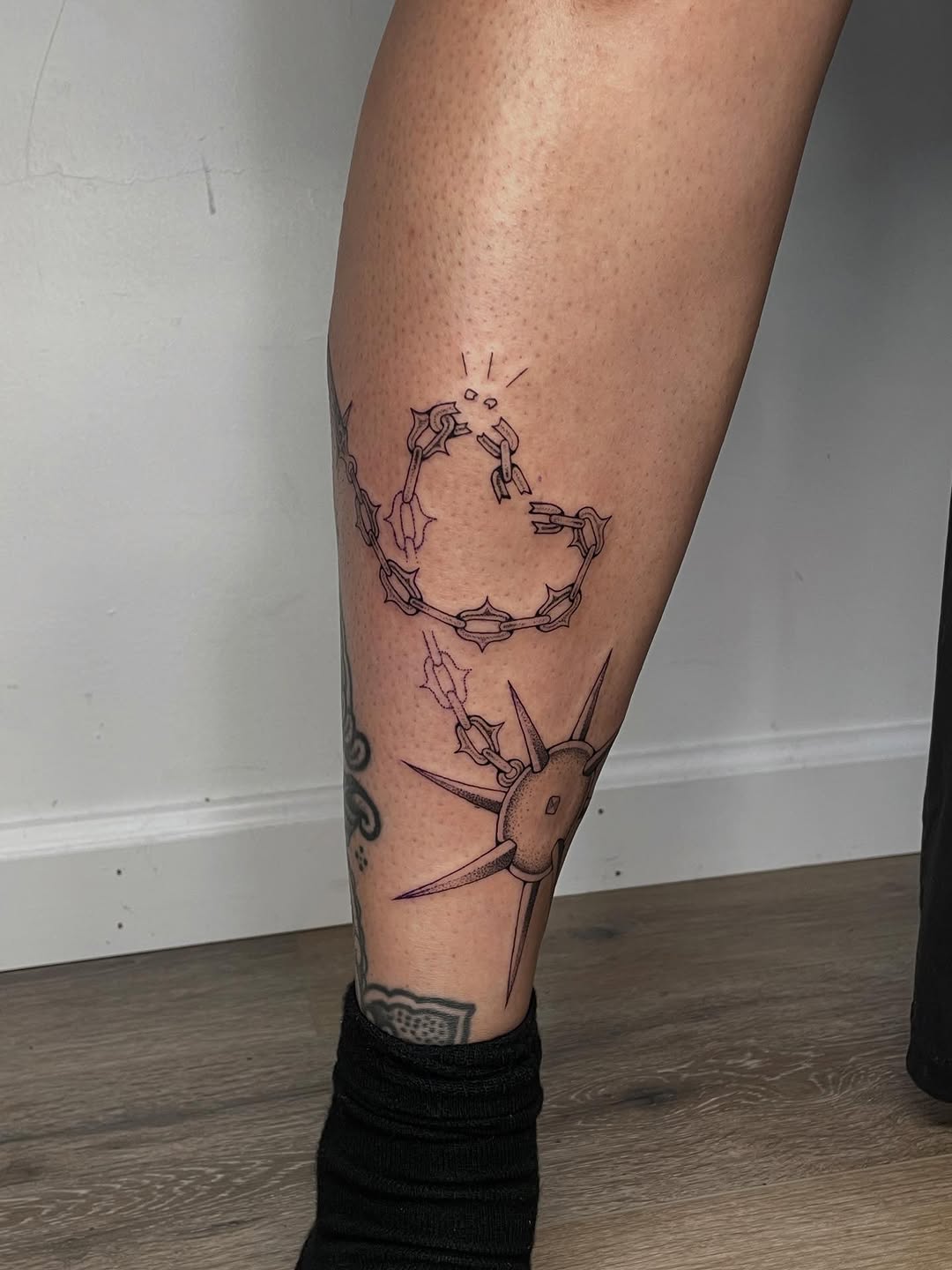 Tattoo by @gloomtimes — fine_line, chicano