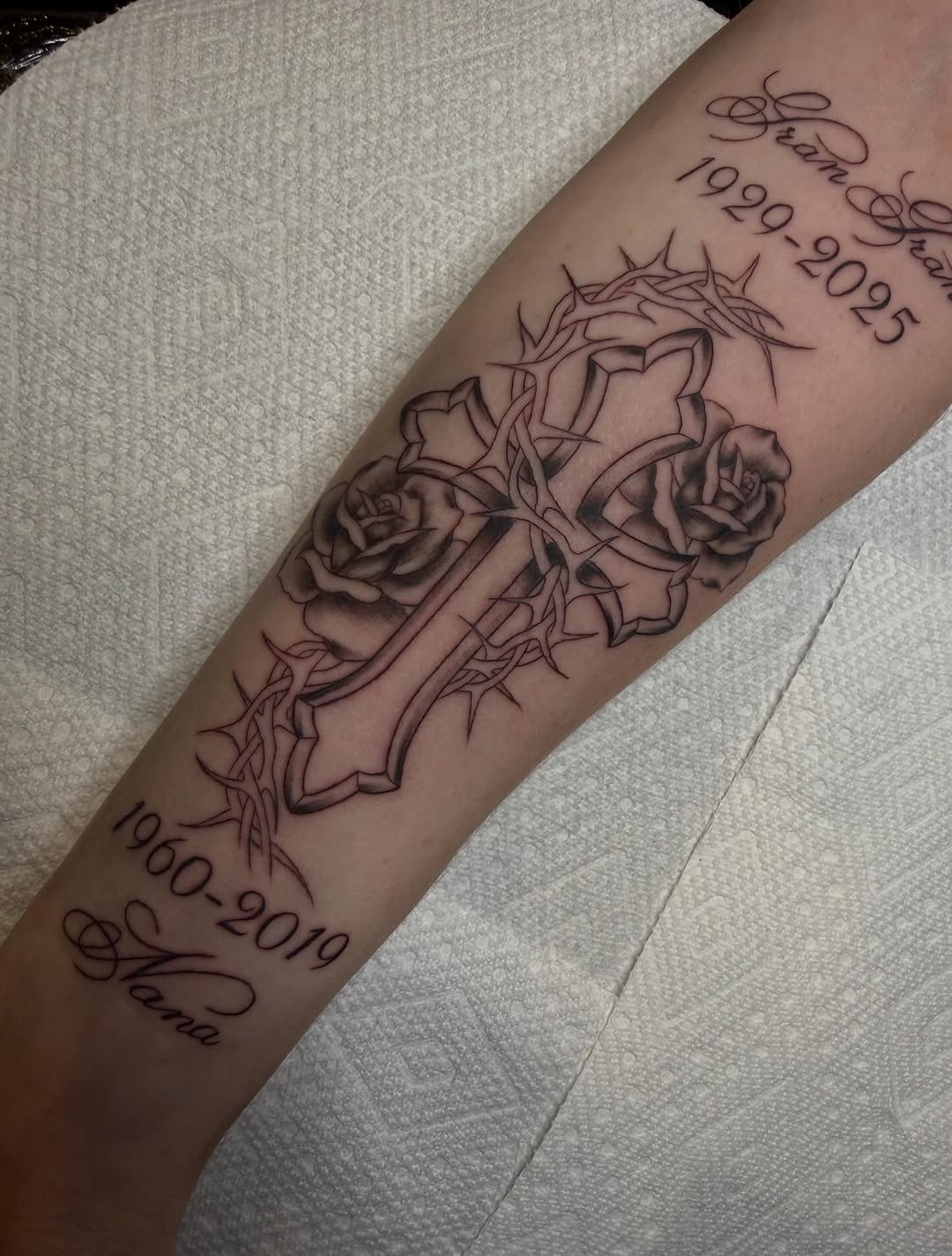 Tattoo by @inkedbykz — chicano, lettering_script