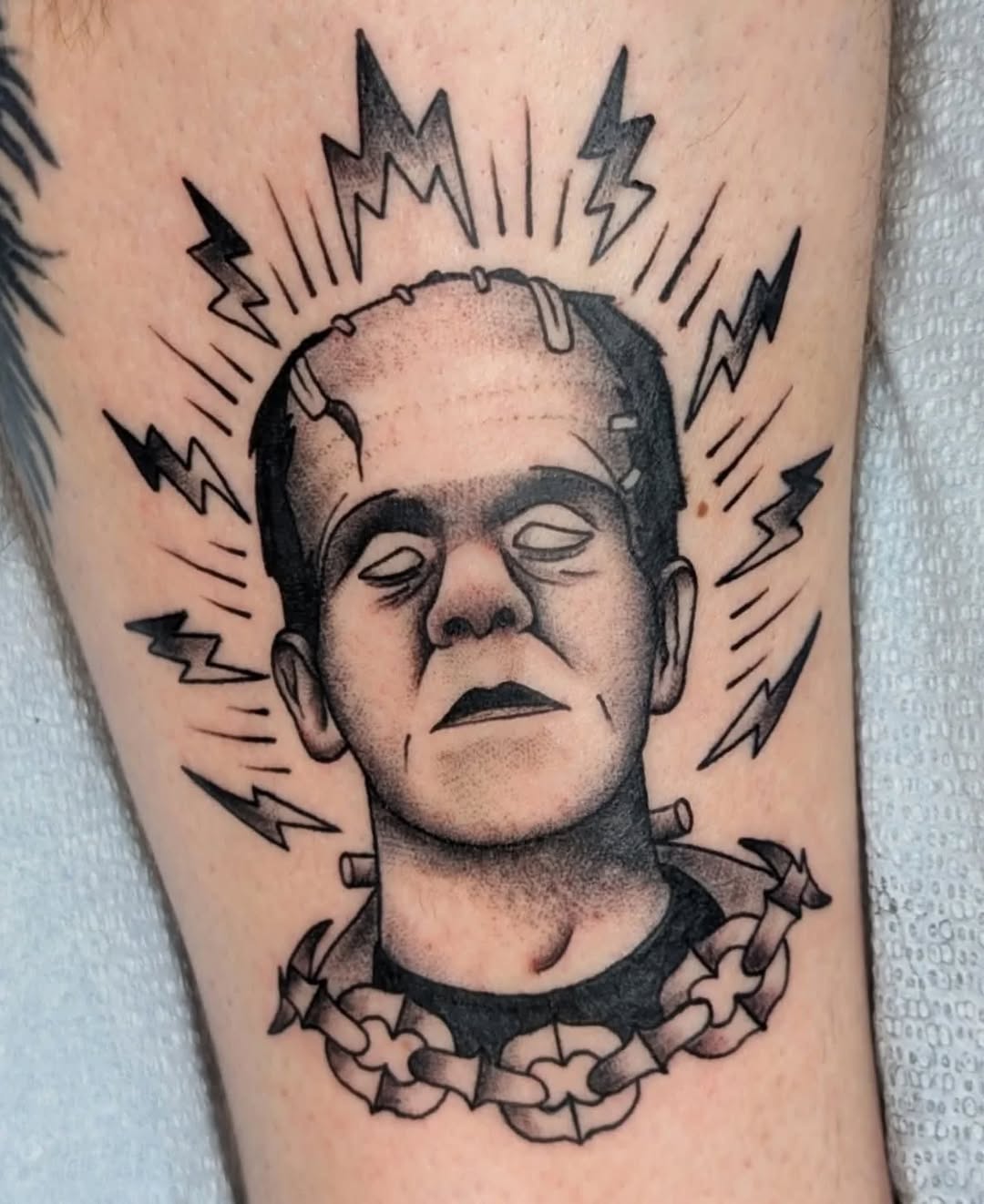 Tattoo by @casxket — illustrative, black_and_grey