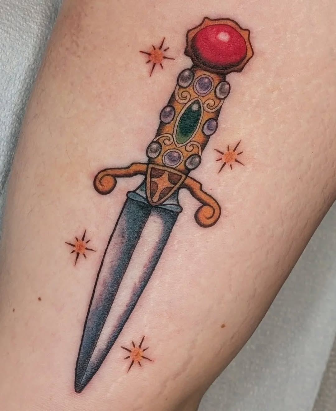Tattoo by @casxket — american_traditional, illustrative