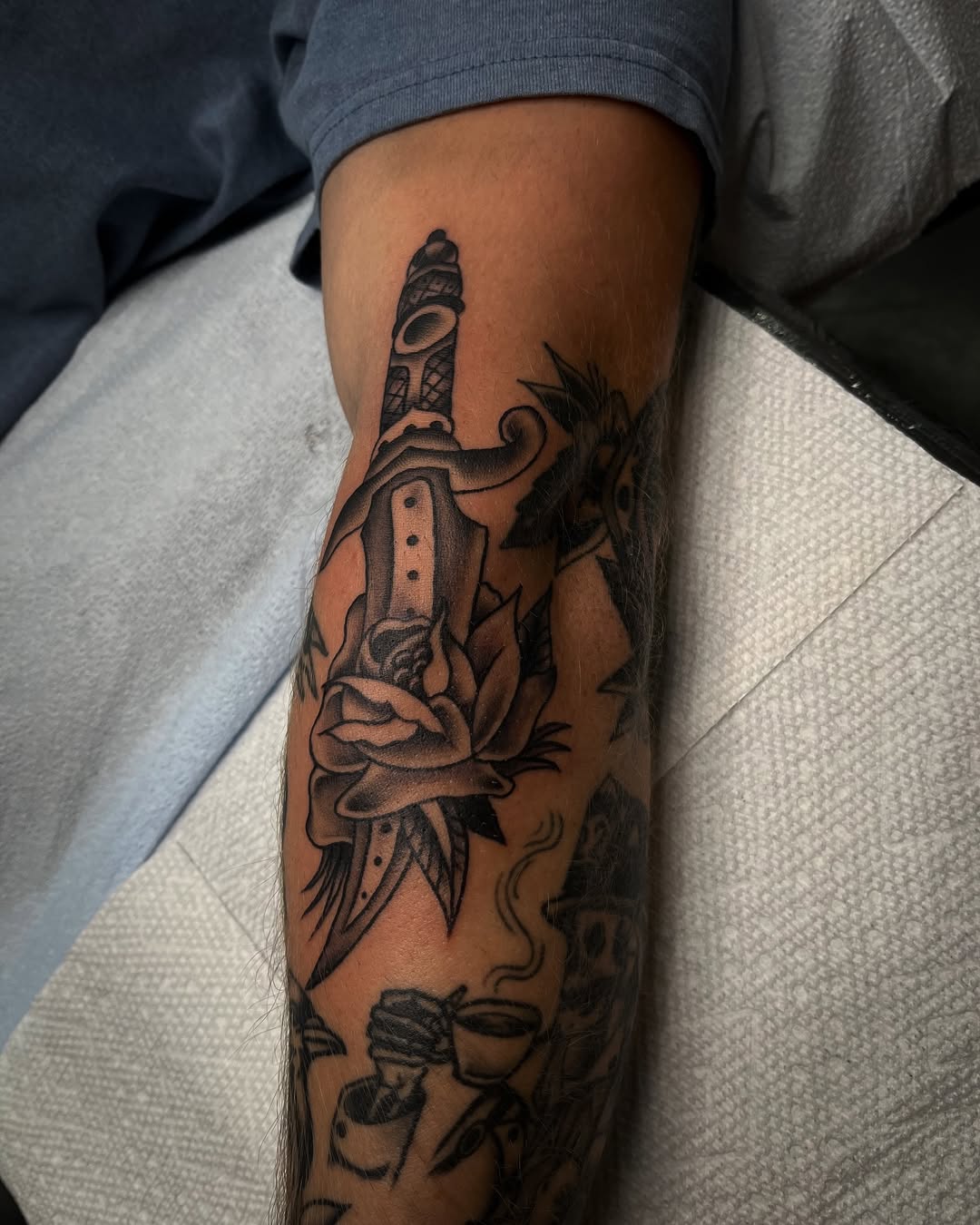 Tattoo by @high.hurdle.tattoo — american_traditional, black_and_grey