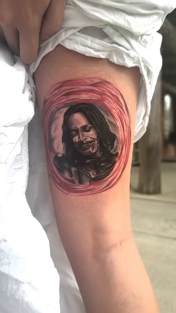 Tattoo by @immortal_tattoos96 β realism, black_and_grey