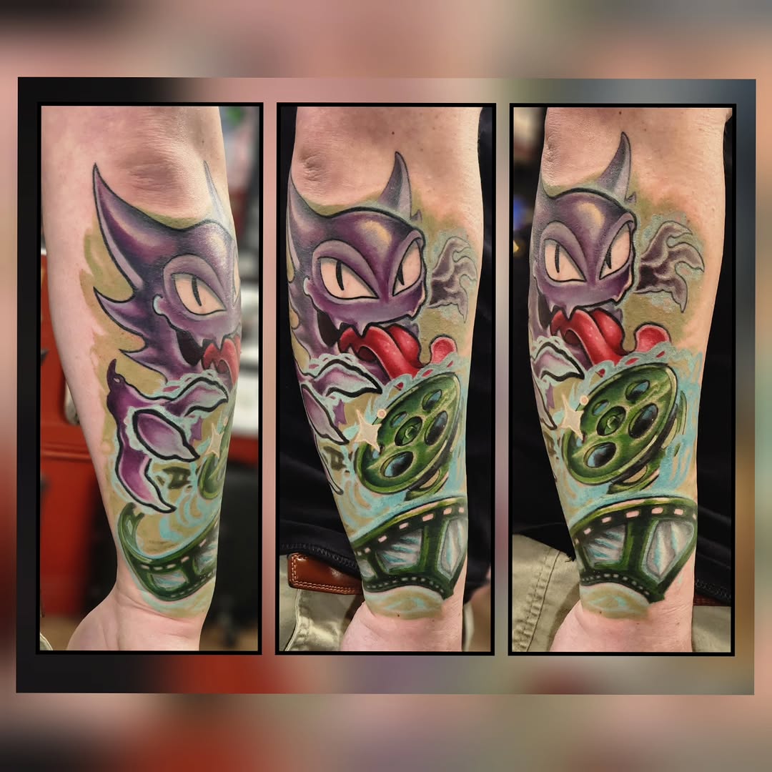 Tattoo by @birdysartnest_tb — new_school, anime