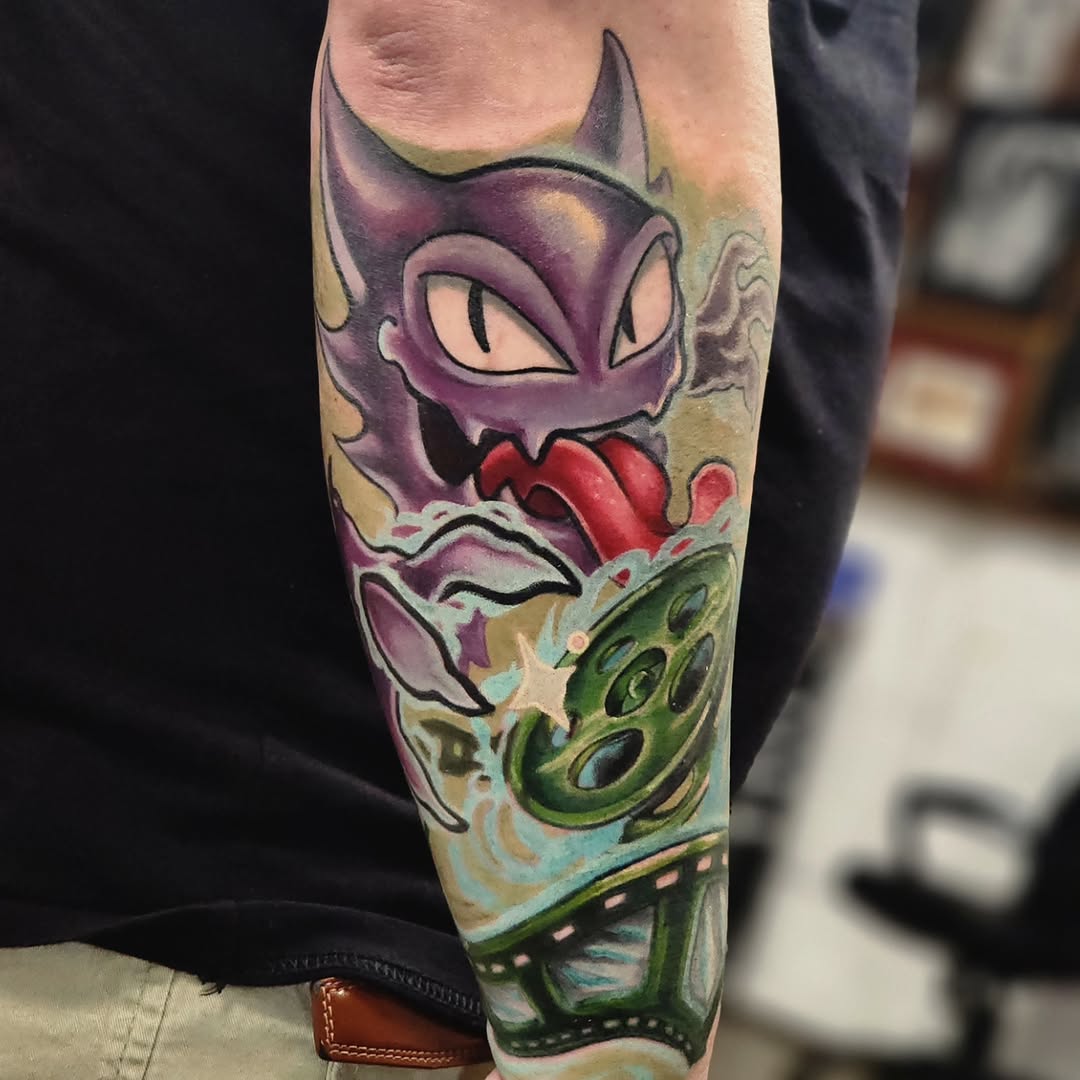 Tattoo by @birdysartnest_tb — new_school, anime