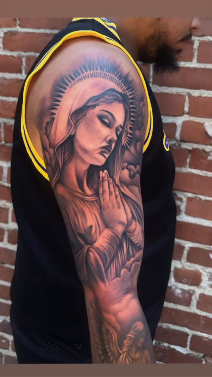 Tattoo by @vivica_ink — realism, black_and_grey