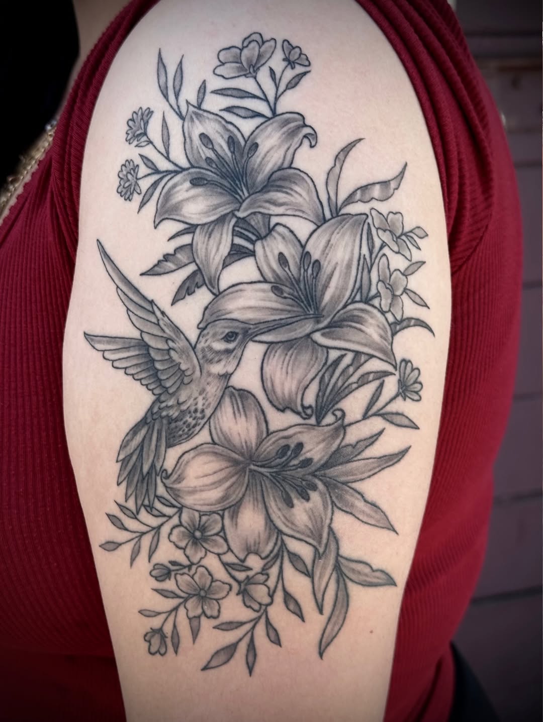 Tattoo by @culletonparamore — black_and_grey
