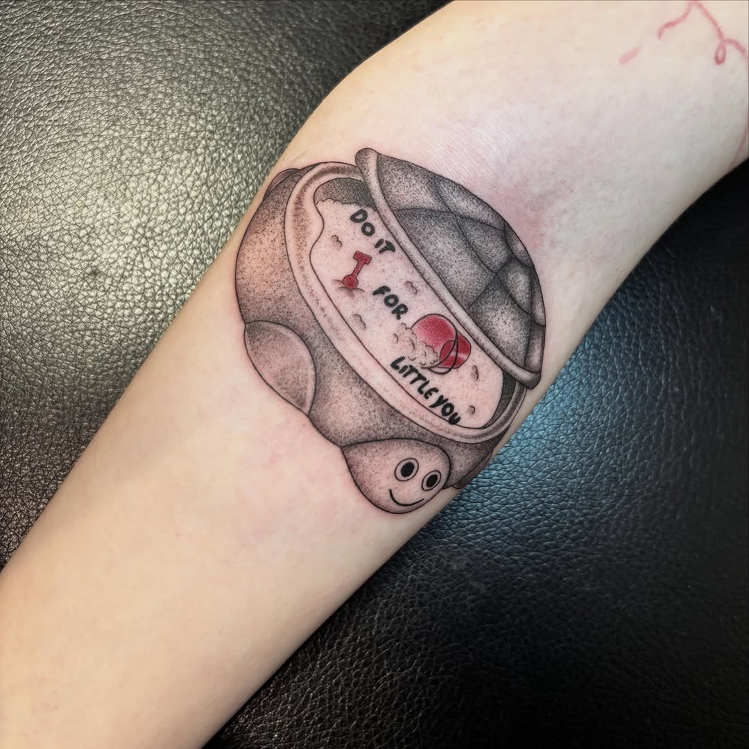 Tattoo by @jayspike_tattoos — black_and_grey, lettering_script