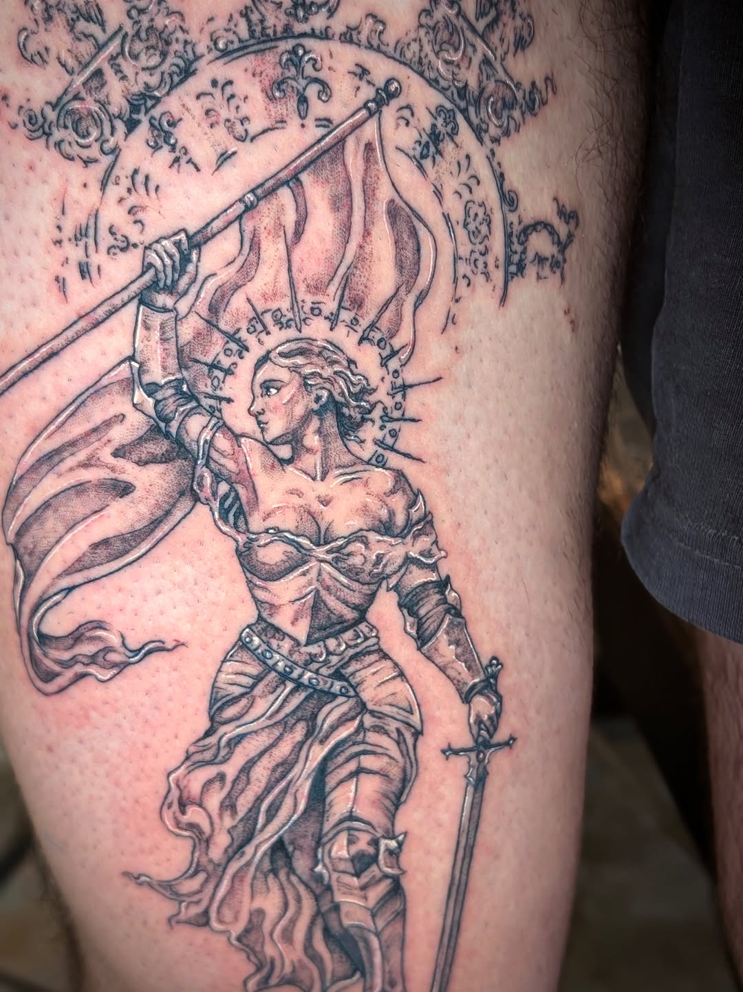 Tattoo by @quinstattoos — black_and_grey