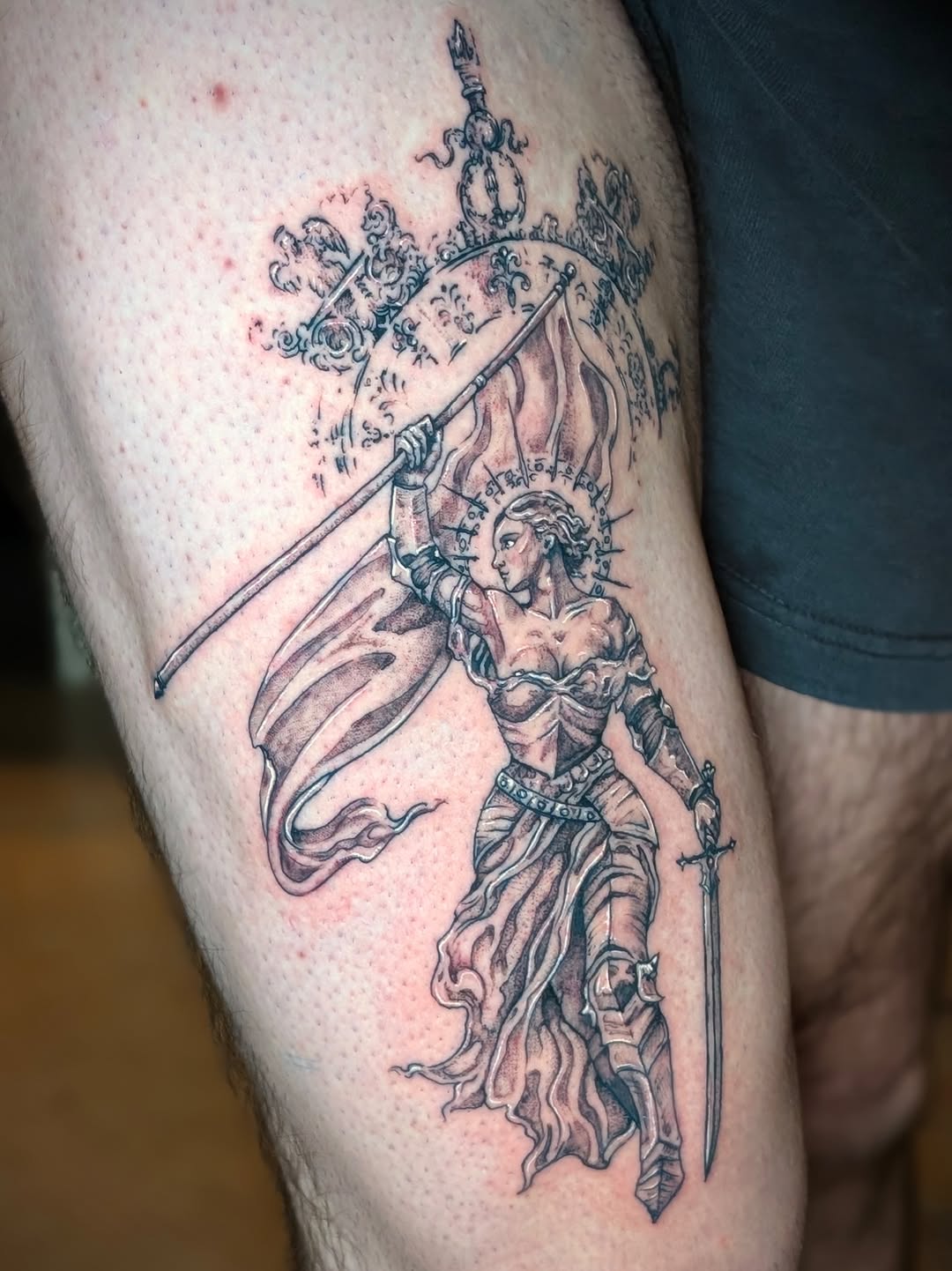 Tattoo by @quinstattoos — realism, black_and_grey