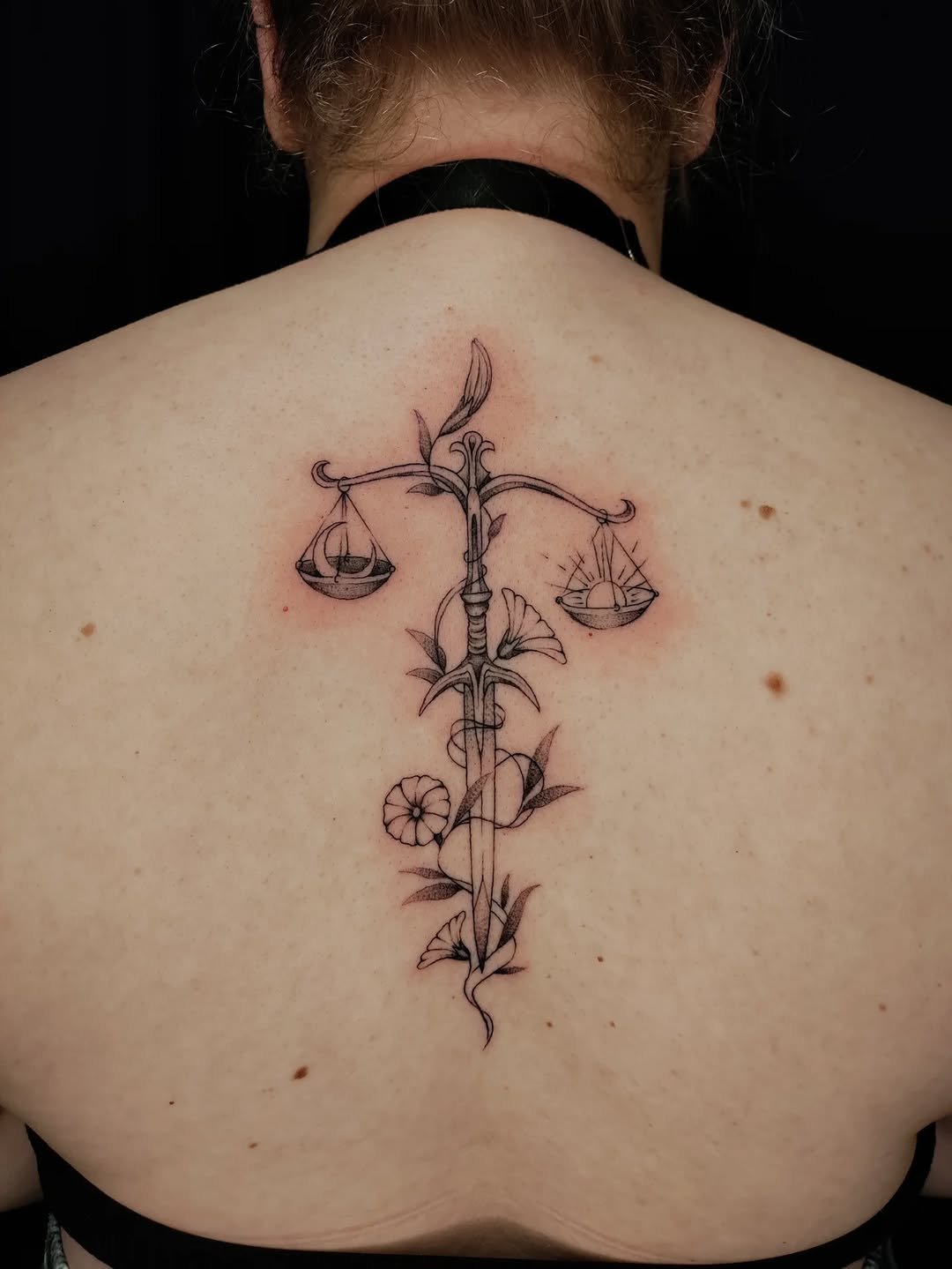 Tattoo by @harvest_moon_tattoos — fine_line, black_and_grey