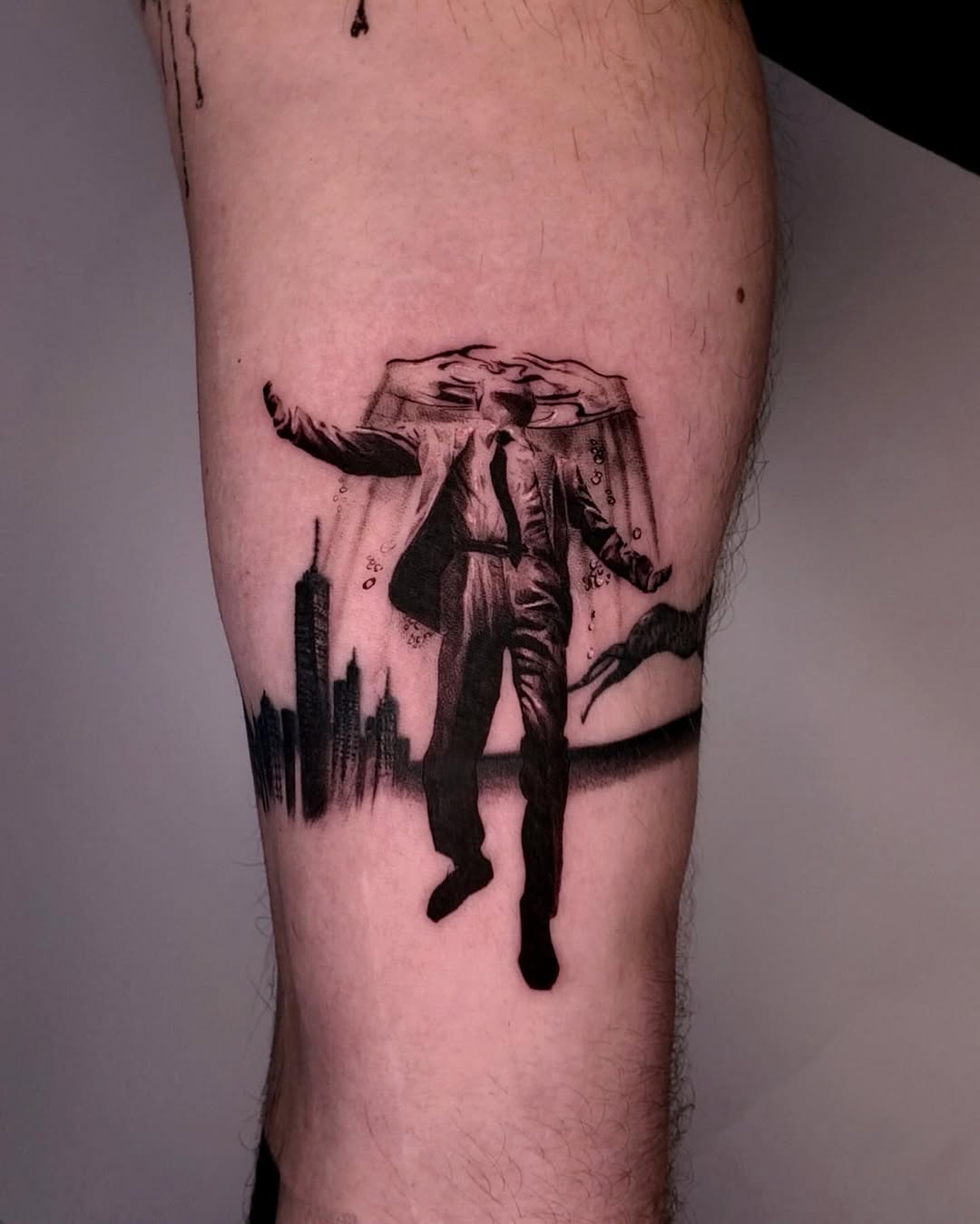 Tattoo by @tattedbygnyc — realism, black_and_grey
