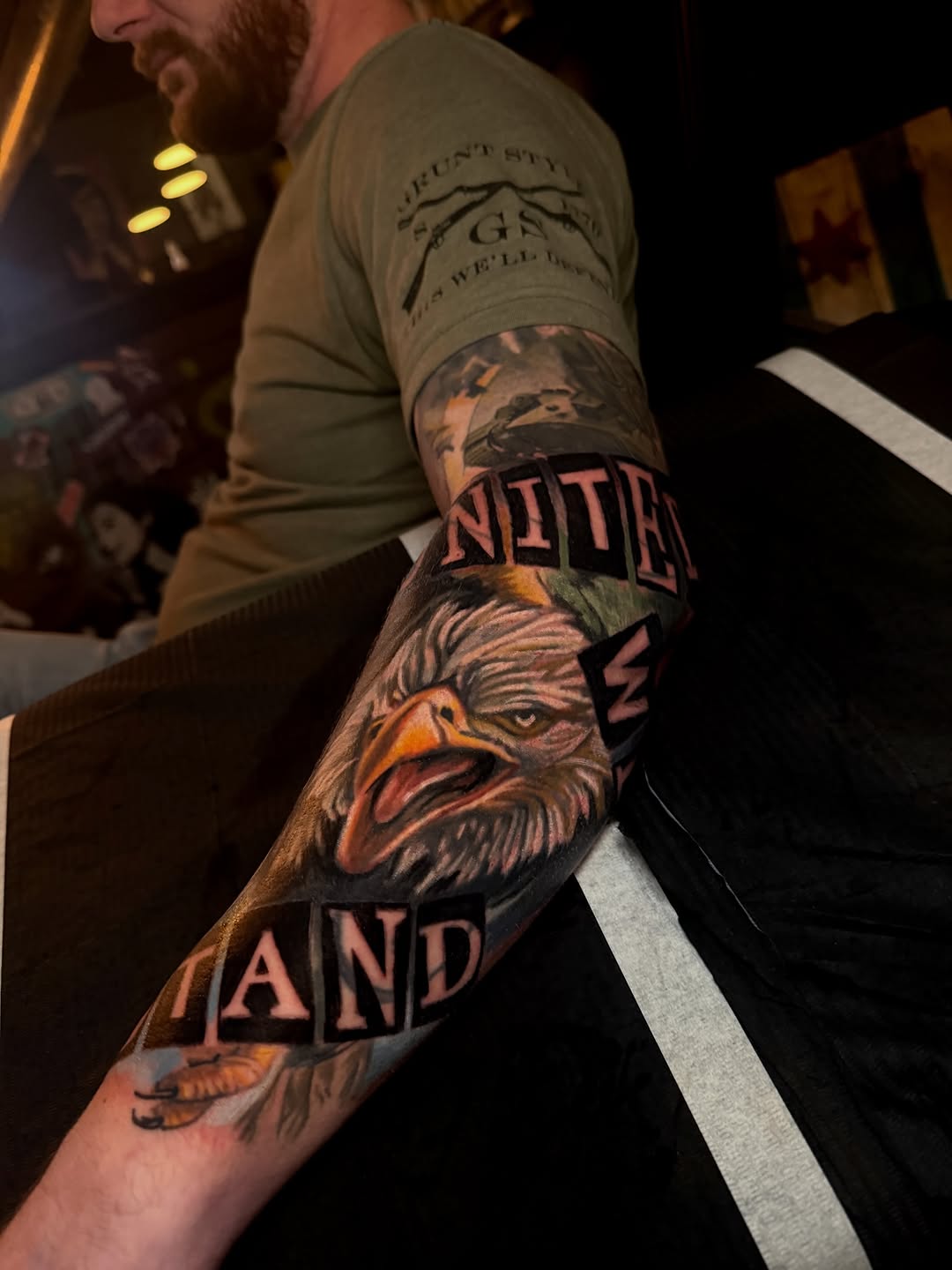 Tattoo by @scottyptattoos — realism, lettering_script