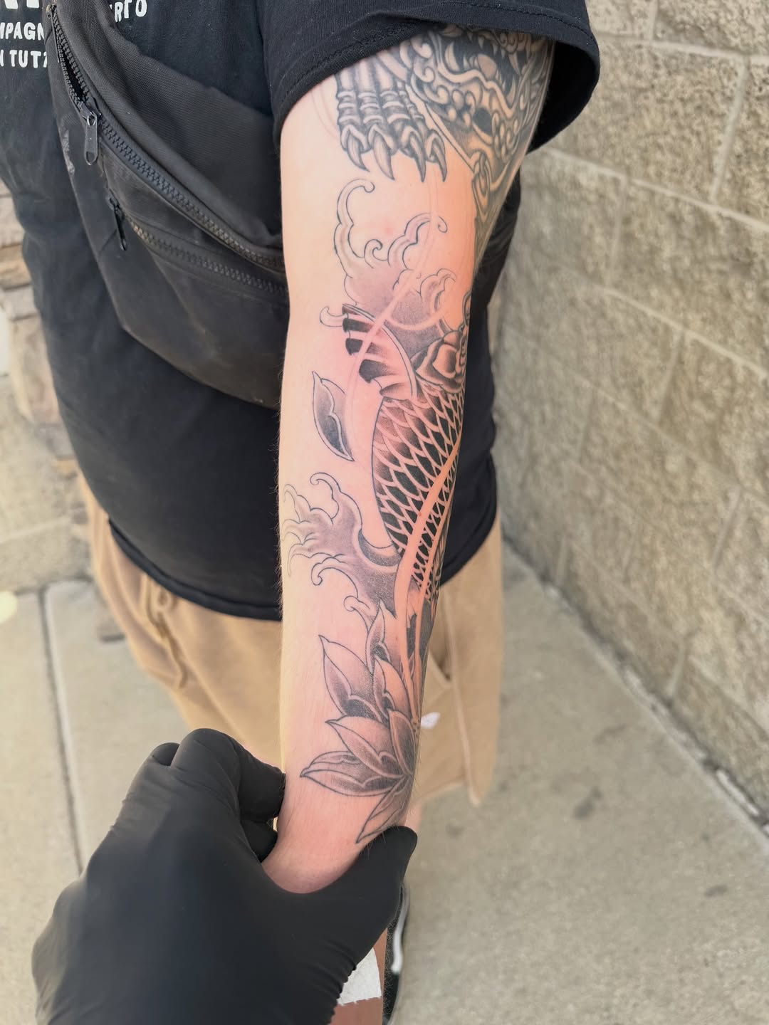 Tattoo by @winstooon — japanese_irezumi, black_and_grey