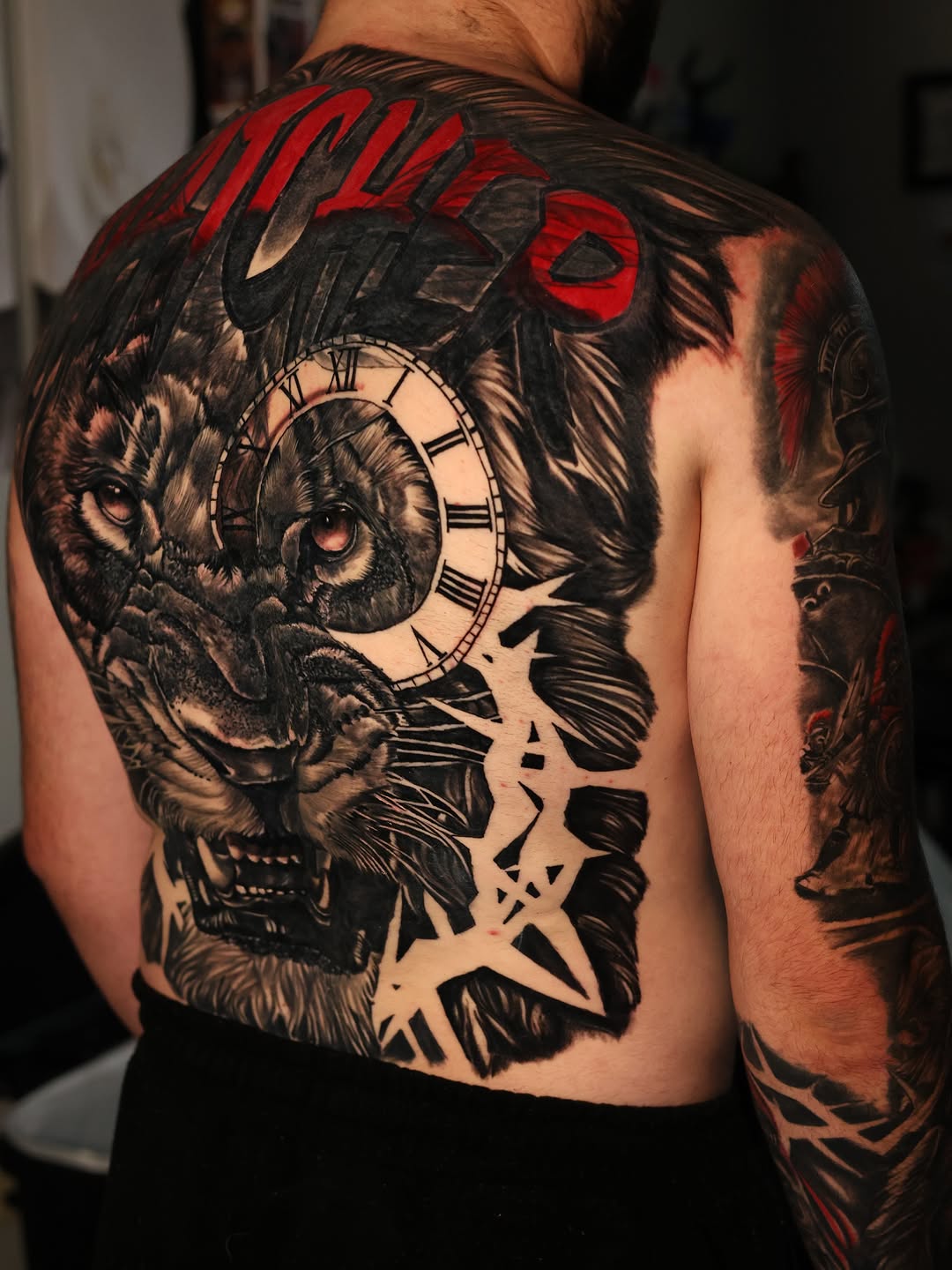 Tattoo by @bigg_pimpingg — realism, blackwork