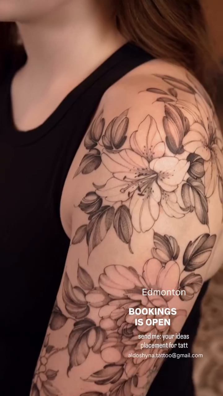 Tattoo by @aldoshyna_t — fine_line, black_and_grey