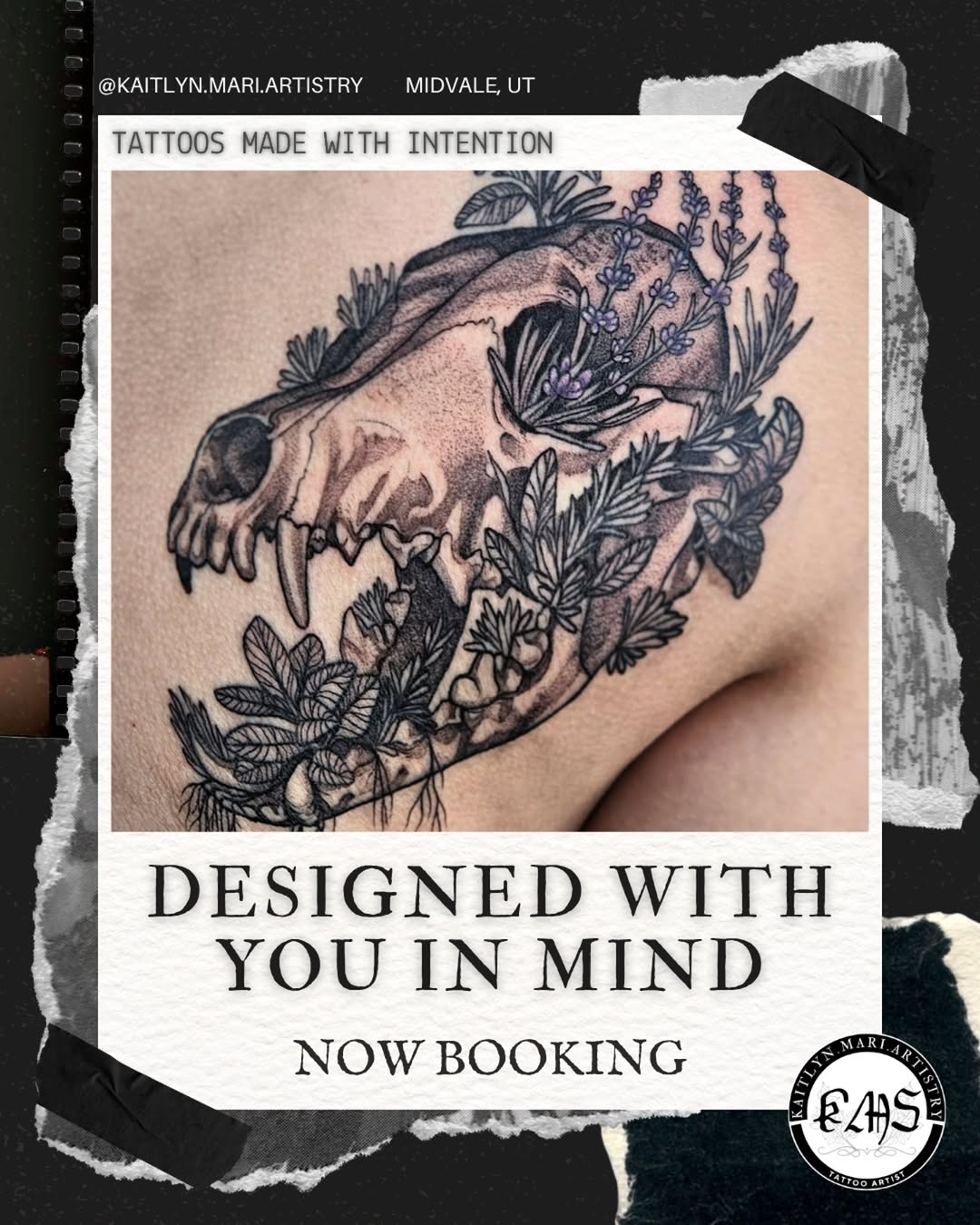 Tattoo by @kaitlyn.mari.artistry β black_and_grey, illustrative